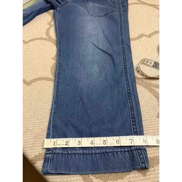 Liverpool cole trouser belfast wash denim The Crop Blue Jeans, size: 6/ 28 - Picture 8 of 10